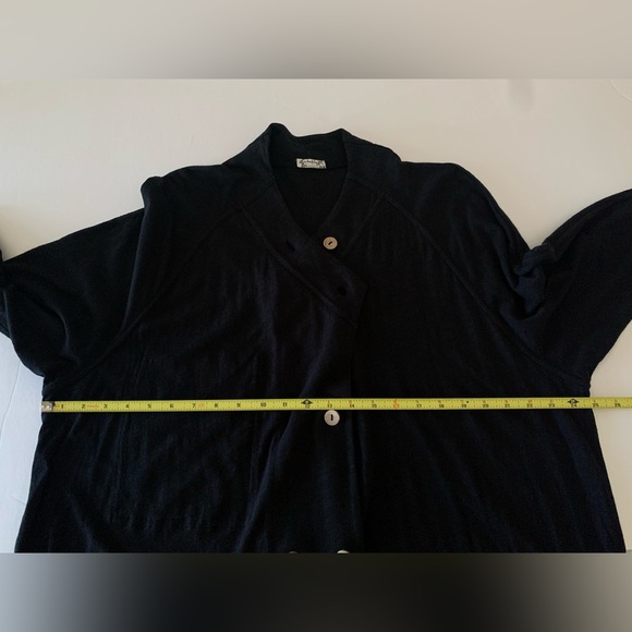 Free People Intimately Until Now Cardi Maxi Cardigan Long Sweater Black Size S - Picture 8 of 11